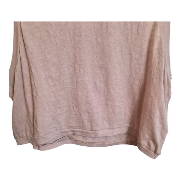 Body Women's Muscle Cropped Tee Oyster Pink Sleeveless Crew Neck  XL - Picture 5 of 11